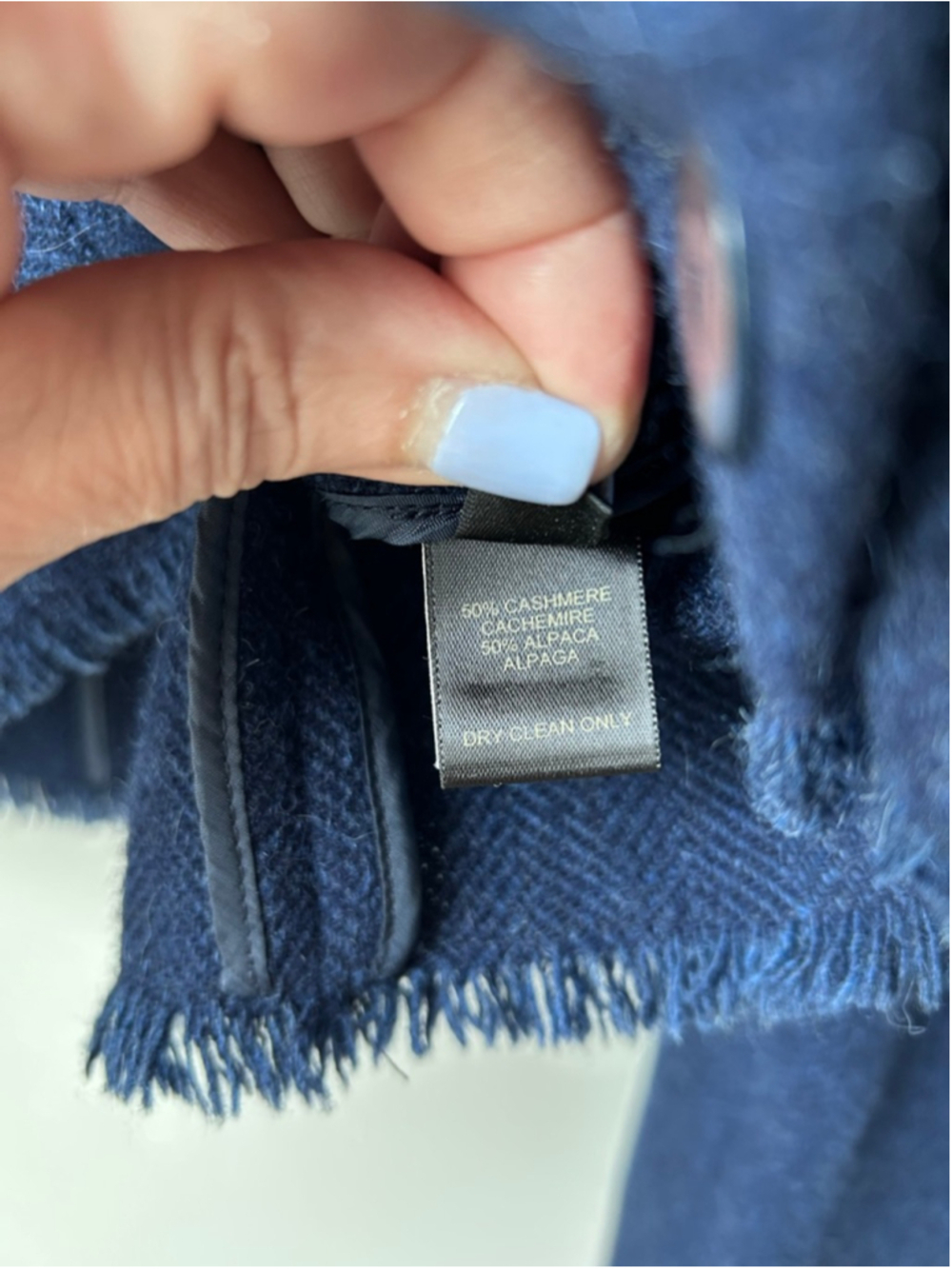 Ralph Lauren Black Label Cashmere/Alpaca Frayed Edge Blazer - Picture 10 of 10